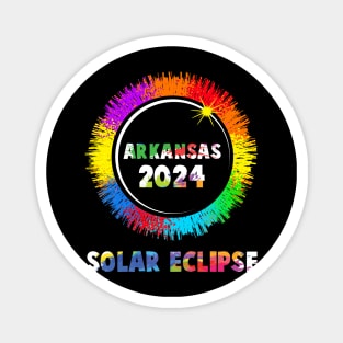 Total Solar Eclipse Arkansas 2024 Colorful Totality Magnet